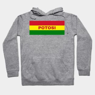 Potosi City in Bolivian Flag Colors Hoodie